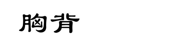 胸背
