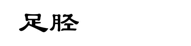 足胫