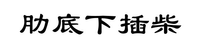 肋底下插柴