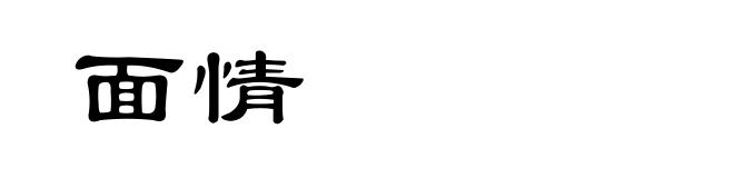 面情