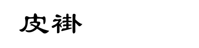 皮褂