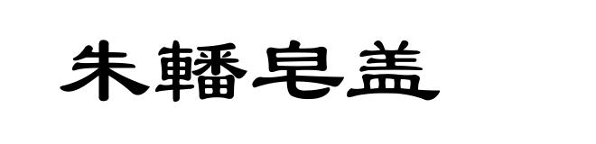 朱轓皂盖