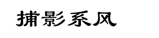 捕影系风