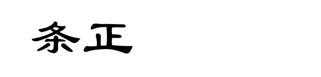 条正