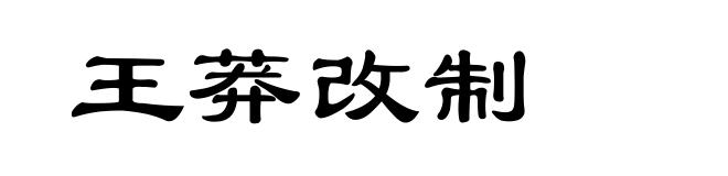 王莽改制