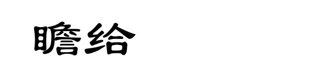 瞻给