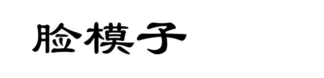 脸模子