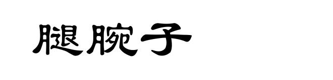 腿腕子