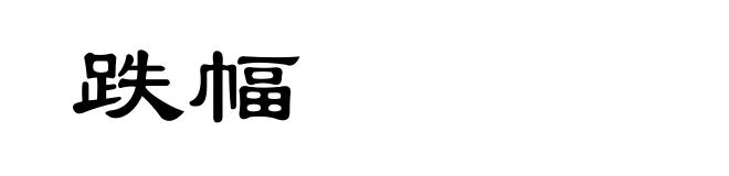 跌幅