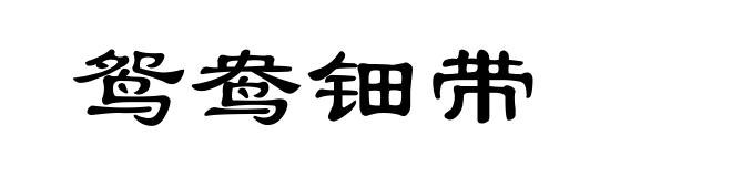 鸳鸯钿带