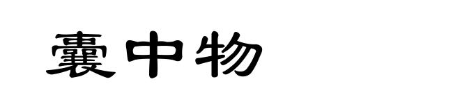 囊中物