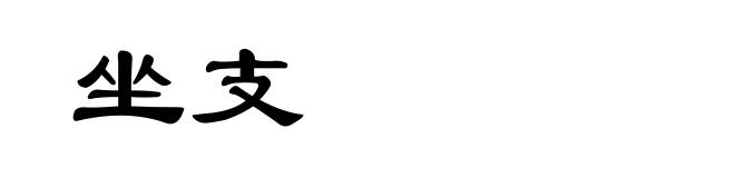 坐支