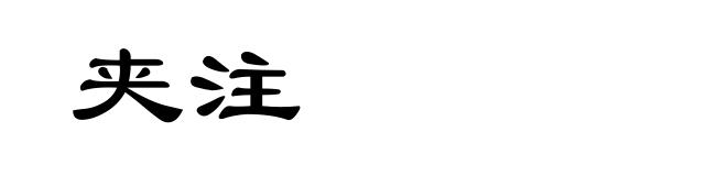 夹注