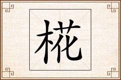 椛怎么写