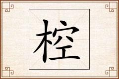 椌怎么写