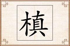 槙怎么写