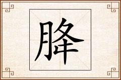 胮怎么写