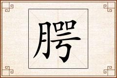 腭怎么写