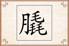 膬怎么写