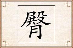 臀怎么写
