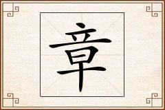 章怎么写