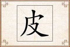 皮怎么写