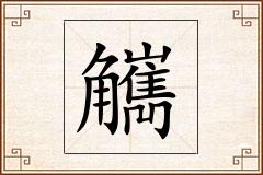 觽怎么写