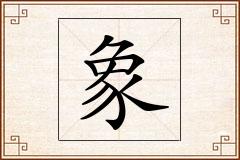 象怎么写