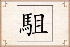駔怎么写