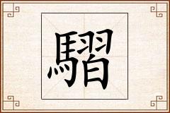 騽怎么写