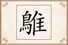 鵻怎么写
