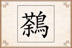 鷋怎么写
