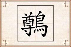 鷷怎么写