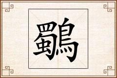 鸀怎么写