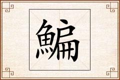 鯿怎么写