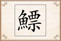 鰾怎么写