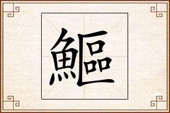 鰸怎么写