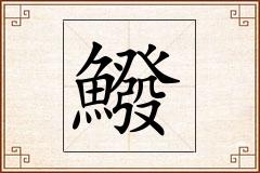 鱍怎么写