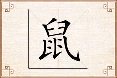 鼠怎么写
