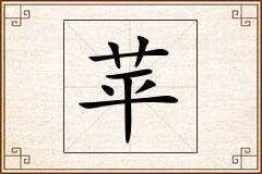 苹怎么写