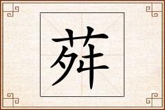 荈怎么写
