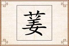 葁怎么写