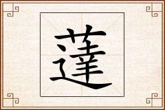 薘怎么写