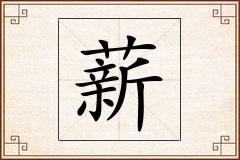 薪怎么写