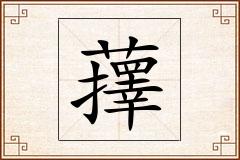 蘀怎么写