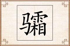 骦怎么写