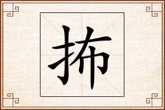抪怎么写