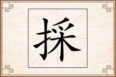 採怎么写