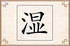 湿怎么写