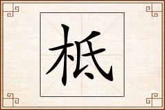 柢怎么写